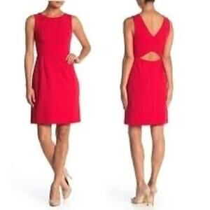 Betsey Johnson V-back with Cut-Out Back Mini Dress in Red Size 8